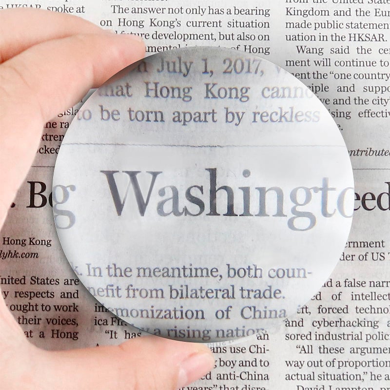 Dandelion 6X Dome Magnifying Glass Acryliy Paperweight Magnifier-3 Inch(80mm) - Image 1